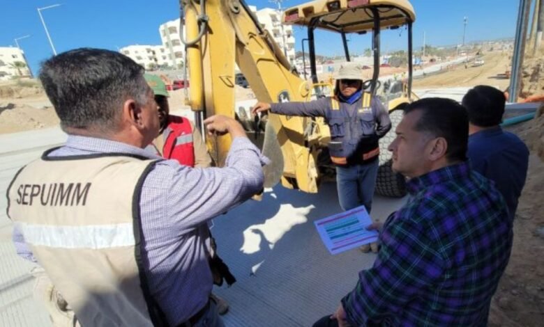 Avanza en tiempo y forma construcción de la calle Nicolás Tamaral en Los Cabos