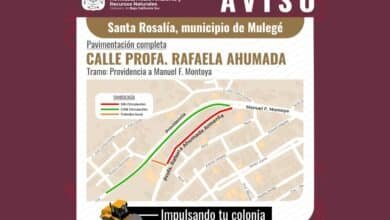 Iniciará SEPUIMM otra pavimentación en Santa Rosalía