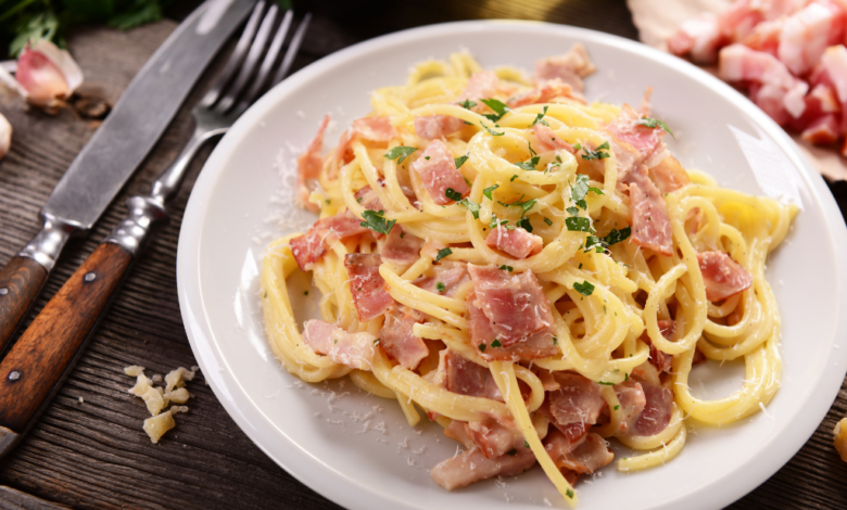 Delicias italianas Receta de pasta carbonara