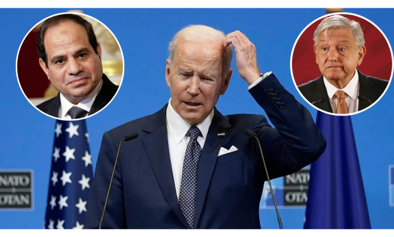 Joe Biden confunde a AMLO con presidente de Egipto mientras defendía su buena memoria