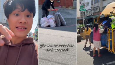 Joven muestra el proceso de sacar la basura en China; se vuelve viral