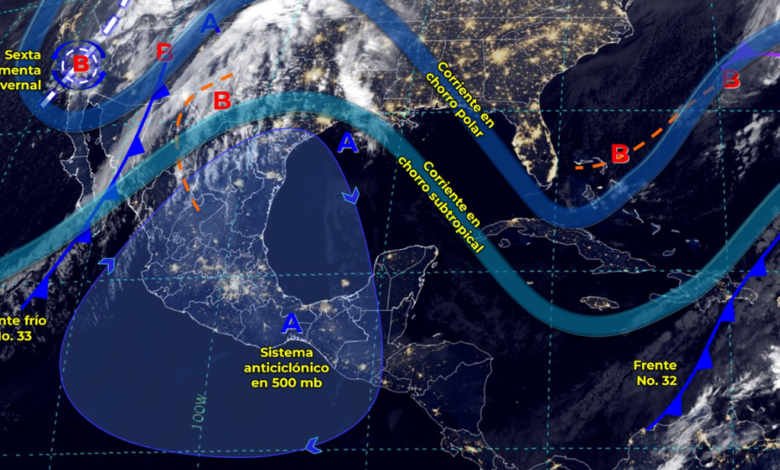 Lluvias puntuales fuertes y caída de nieve sobre el Noroeste del país