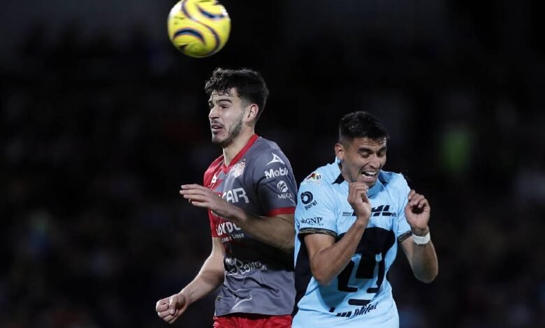 Desaprovecha Pumas y sólo empata con Necaxa
