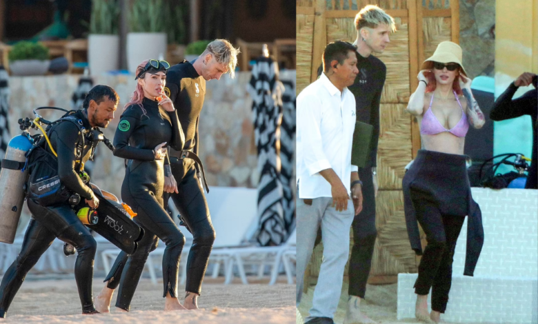 La actriz Megan Fox disfruta del buceo en Cabo San Lucas