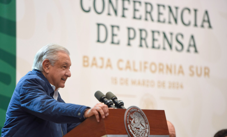 AMLO presenta informe de seguridad de Baja California Sur