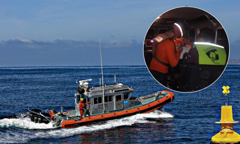 Rescatan a dos adultos y un menor que naufragaron en un inflable en Los Cabos