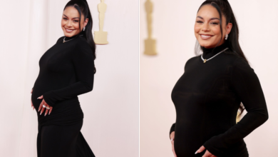 Vanessa Hudgens presume embarazo en gala de Premios Oscar