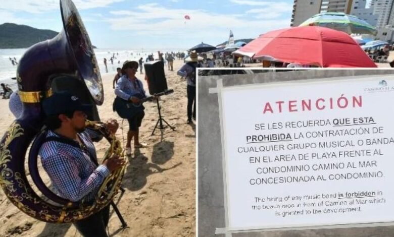 Acusan a hotel de prohibir bandas musicales en playas de Mazatlán