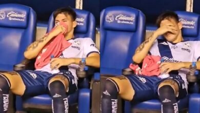 Futbolista de Puebla llora en la banca tras derrota ante Tigres