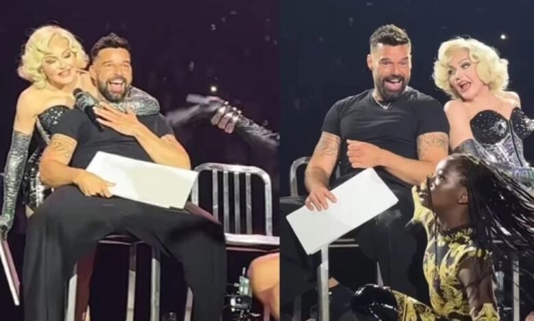 Ricky Martin sorprende en concierto de Madonna