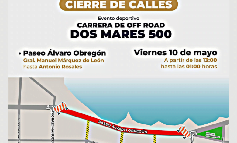 Cerrarán acceso al malecón de La Paz, por carrera off road Dos Mares 500