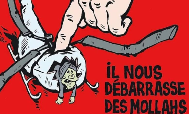 Charlie Hebdo publica portada sobre muerte de presidente de Irán