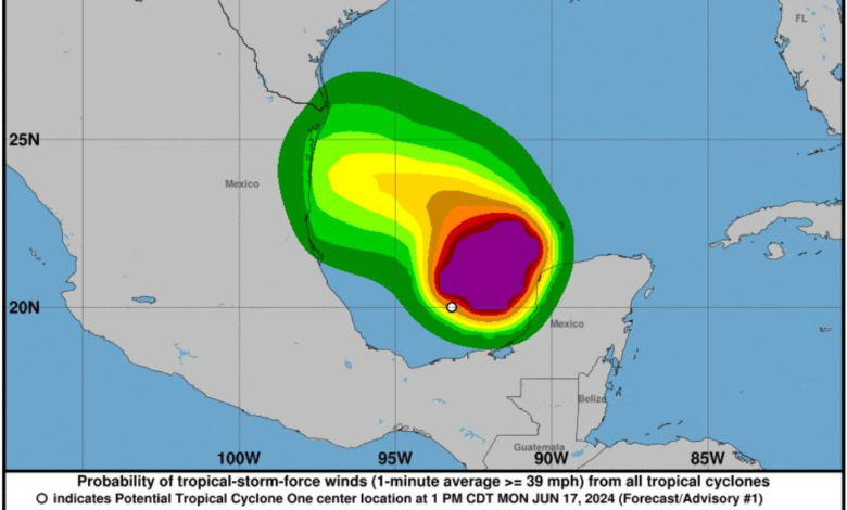 Activan protocolos de alerta y protección a la población ante Potencial Ciclón Tropical Uno