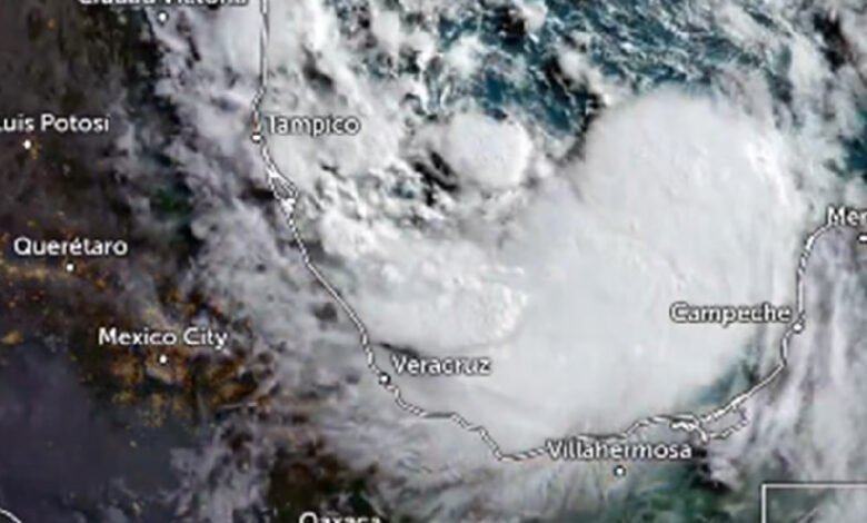 Así luce la tormenta tropical "Alberto" desde el espacio