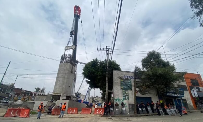 Continúan obras del Tren México-Toluca en Álvaro Obregón