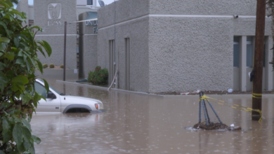 Tormentas tropicales 'Emilia' y 'Fabio' inundan San José del Cabo y Cabo San Lucas