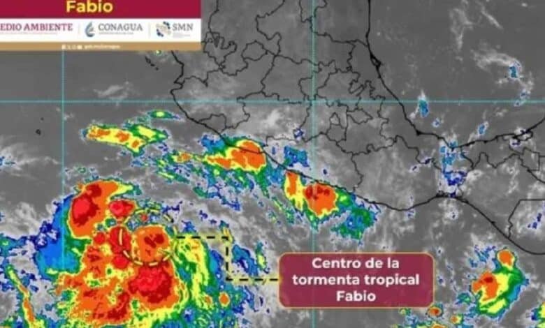 Se forma la tormenta tropical Fabio en el Océano Pacífico