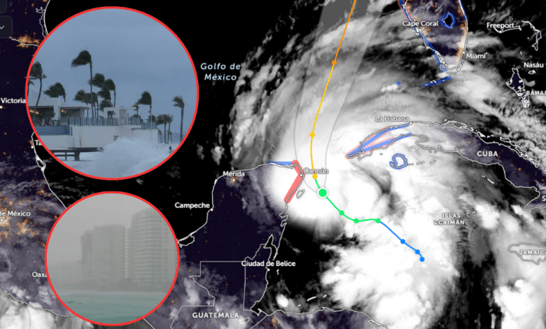 Así luce Quintana Roo ante el paso del huracán Helene