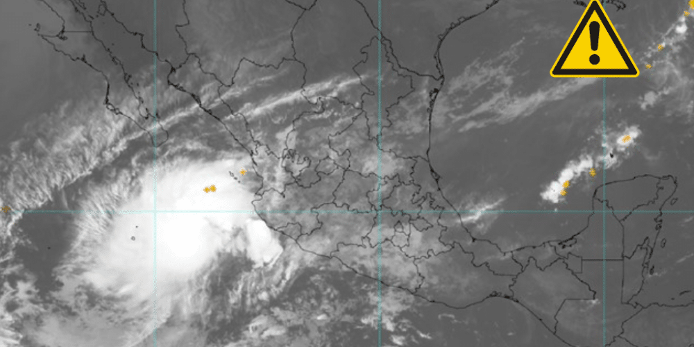 Depresión Tropical "Nueve-E" tocará tierra como tormenta: Sigue su trayectoria