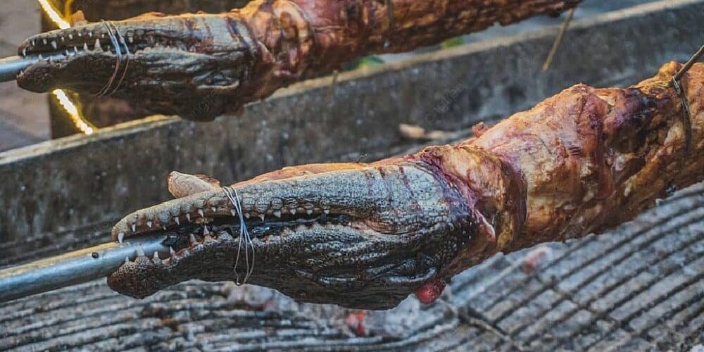 Receta para preparar Cocodrilo asado, el exótico platillo de Tamaulipas