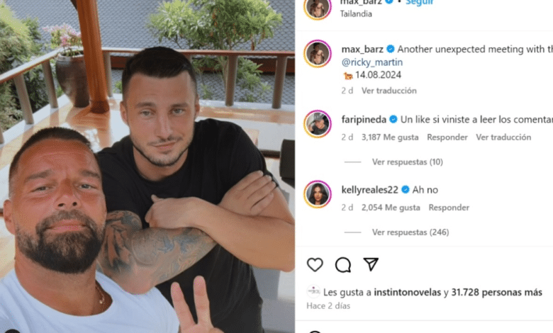 Ricky Martin ya no esconde su relación con Max Barz