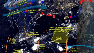 Aviso meteorológico: Lluvias intensas en sureste del país