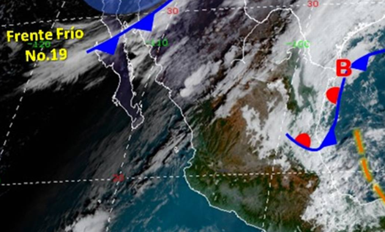 Frente frío traerá temperaturas inusuales esta semana