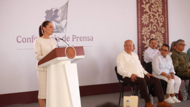 Claudia Sheinbaum realiza la primera “Mañanera del Pueblo” fuera de la Ciudad de México en BCS