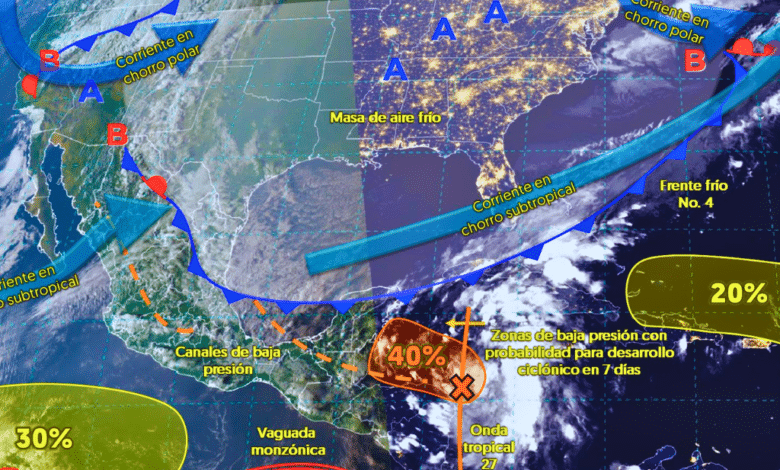 Tormentas fuertes a la vista se pronostican lluvias intensas en varias regiones del país