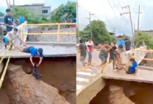 Jóvenes héroes rescatan a un perrito atrapado en un socavón en Acapulco