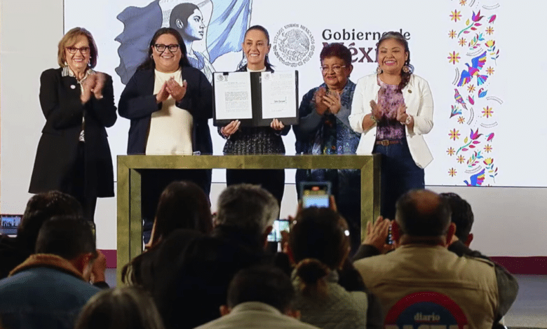 Claudia Sheinbaum firma decreto de igualdad para las mujeres