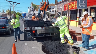 Gobierno de BCS da inicio al programa especial de bacheo en la ciudad de La Paz