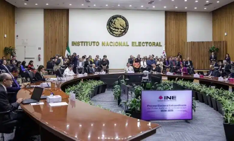 INE aprueba calendario y programa de trabajo para elección judicial