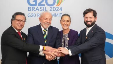 Sheinbaum se reúne con presidentes de Brasil, Chile y Colombia