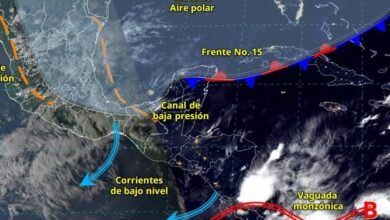 Pronostican lluvias fuertes en diversas regiones del país