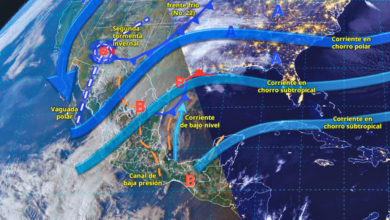 Intensas lluvias y fuertes vientos se pronostican en el noroeste y occidente de México