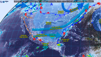 Alerta por lluvias y evento de Norte en el sureste de México