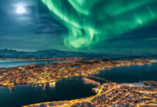 Auroras boreales en Tromso (Foto por National Geographic)