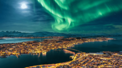 Auroras boreales en Tromso (Foto por National Geographic)