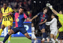 Barcelona y PSG imagen editada de partidos de futbol