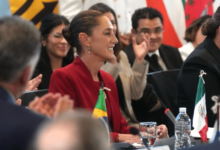 Presidenta Claudia Sheinbaum en cumbre de gobiernos