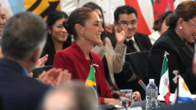 Presidenta Claudia Sheinbaum en cumbre de gobiernos