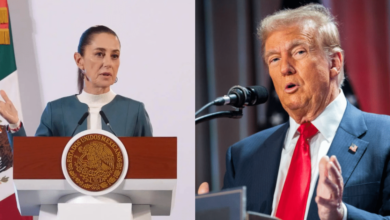 Imagen editada de Claudia Sheinbaum y Donald Trump