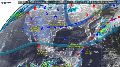 Imagen satelital de México