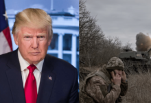 Imagen editada de trump y ejercito